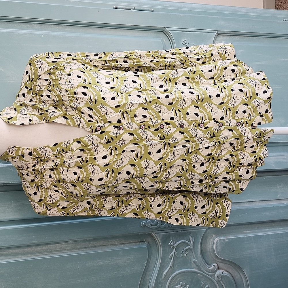 Anthropologie 16 of 52 Conversations cat blouse